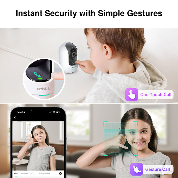 Botslab Indoor 5M Pan Tilt Zoom Smart Security Camera