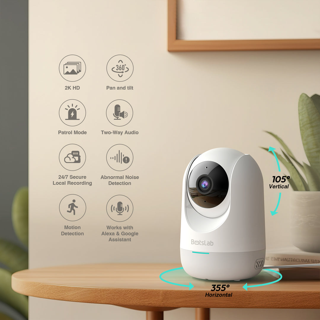 Botslab Smart Pan Tilt camera with 2K