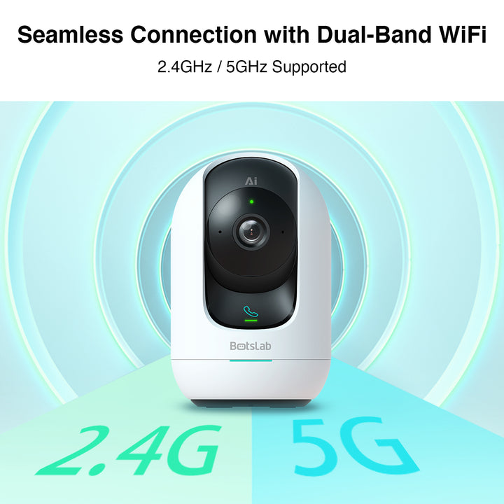 Botslab Indoor 5M Pan Tilt Zoom Smart Security Camera