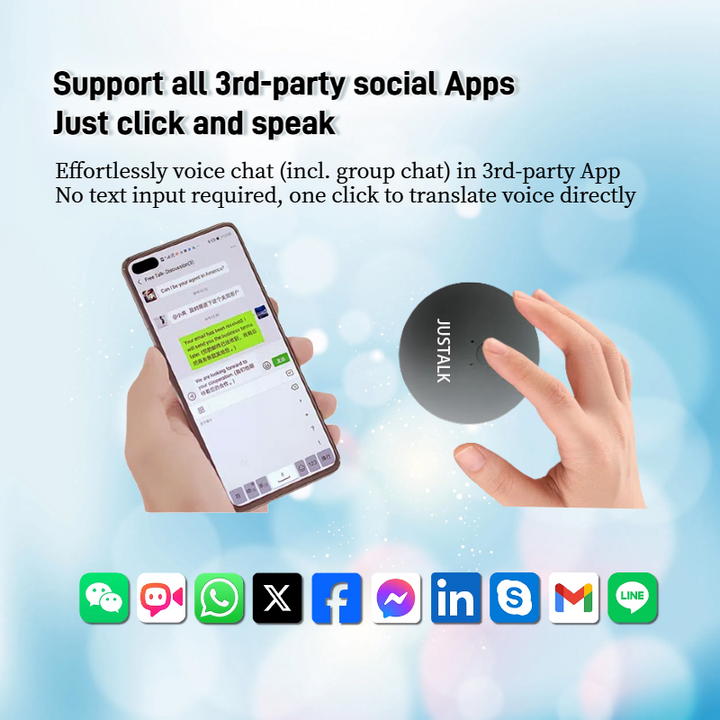 Full-scenario Intelligent Language Translator with Simultaneous Interpretation Translation for Photo, Video&voice Call and 3rd-APP, Ultra Portable, 1 Month Standby, Innovative New Generation